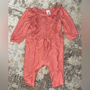 Carters ruffle jumpsuit size 3 months